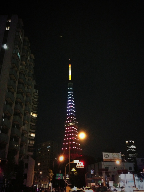 東京タワー Jリーグ20周年記念ライトアップ